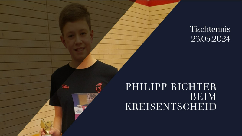 Philipp Richter siegt bei den Minimeisterschaften